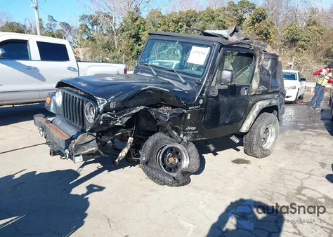 2004 Jeep Wrangler Sport из США, поврежденный, VIN 1J4FA49S44P706821